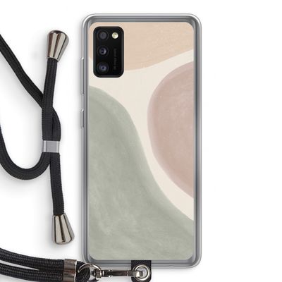 Geo #6: Samsung Galaxy A41 Transparant Hoesje met koord