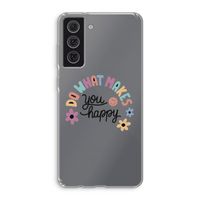 Happy days: Samsung Galaxy S21 FE Transparant Hoesje