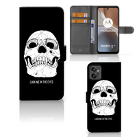 Telefoonhoesje met Naam Motorola Moto G32 Skull Eyes - thumbnail