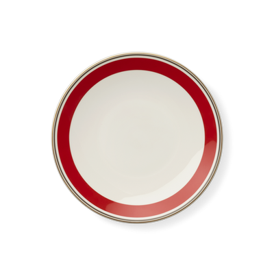 Dibbern - Capri - Ontbijtbord 24cm Red/Anthracite