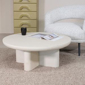 Salontafel Miso Rond Beige 90cm - Giga Meubel