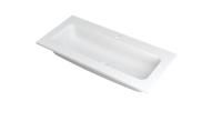 INK Wastafel Faktor polystone centraal met 1 kraangat 100 cm x 45 cm x 1,5 cm Mat wit 3407211 INK Wastafel Faktor polystone centraal met 1 kraangat 100 cm x 45 cm x 1,5 cm Mat wit 3407211