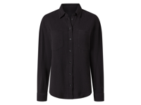 esmara Mousseline dames blouse (Zwart, S (36/38))
