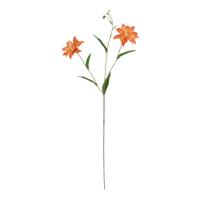 Lelietak Kunstbloem deluxe Oranje 70cm