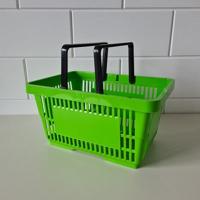 Winkelmandje LICHT groen 2 hand 22 liter