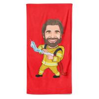 Cartoon Handdoek Firefighter - Pillow Buddies