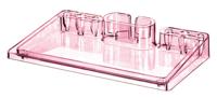 HAN ha-17470-76 buro-organizer i-step transparant fel rose HAN ha-17470-76 buro-organizer i-step transparant fel rose