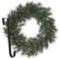 Kerstkrans 60 cm - groen - met hanger/ophanghaak - kerstversiering - Kerstkransen - thumbnail