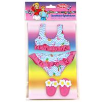 Heless poppen bikini met slippers flamingo, 28-35 cm