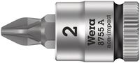 Wera 8755 A Zyklop Bit/dop-combinatie met 1/4" Aandrijving , PZ 1 x 28 mm - 1 stuk(s) - 05003353001