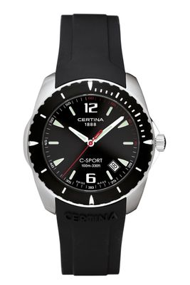 Horlogeband Certina C603007329.C53670984266A Rubber Zwart