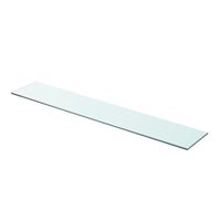 Wandschap transparant 90x15 cm glas - thumbnail