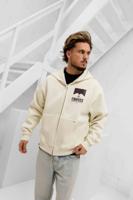 Croyez Maison Fumes Zip Hoodie Heren Gebroken Wit - Maat XS - Kleur: Gebroken Wit | Soccerfanshop