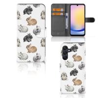 Telefoonhoesje | Met pasjeshouder | voor Samsung Galaxy A25 Konijntjes
