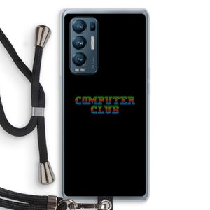 Retro: Oppo Find X3 Neo Transparant Hoesje met koord