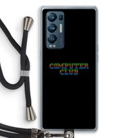 Retro: Oppo Find X3 Neo Transparant Hoesje met koord Retro: Oppo Find X3 Neo Transparant Hoesje met koord