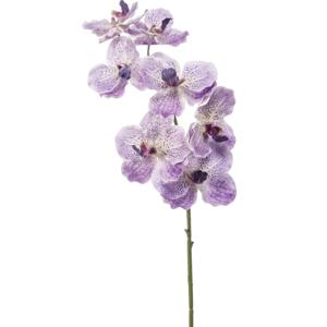 Kunstbloem Orchidee Vanda - 77 cm - paars/lila - losse tak - kunst zijdebloem   -