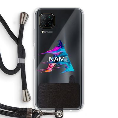 Abstract Spectrum: Huawei P40 Lite Transparant Hoesje met koord