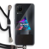 Abstract Spectrum: Huawei P40 Lite Transparant Hoesje met koord