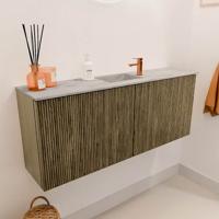 Toiletmeubel Mondiaz Joya Dlux | 100 cm | Meubelkleur Dusk | Faye wastafel Glace Wasbak Midden | 1 kraangat