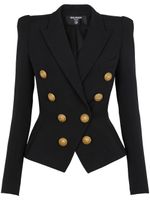 Balmain blazer croisé à 8 boutons - Noir - thumbnail