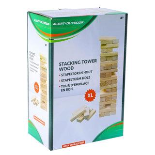 Alert outdoor stapeltoren xl hout met handig opbergnet
