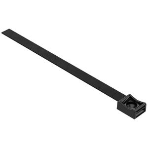 Hebotec HEBOTEC Klittenband sokkel Om te bundelen, Met fitting, Om te schroeven Haak- en lusdeel (b x h) 10 mm x 150 mm Zwart 1 stuk(s)