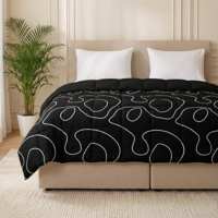 1+1 Gratis Wasbaar Easy Dekbed Zonder Overtrek - Zonder Overtrek - Doodles - Dekbed-Discounter.nl