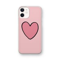 Hartje: iPhone 12 mini Transparant Hoesje