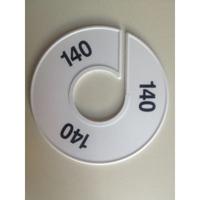 Maatring 11 cm wit/zwart 140