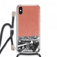 Marrakech Skyline : iPhone XS Max Transparant Hoesje met koord
