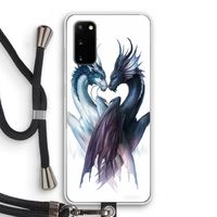 Yin Yang Dragons: Samsung Galaxy S20 Transparant Hoesje met koord