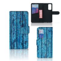 Huawei P40 | Book Style Case | Wood Blue