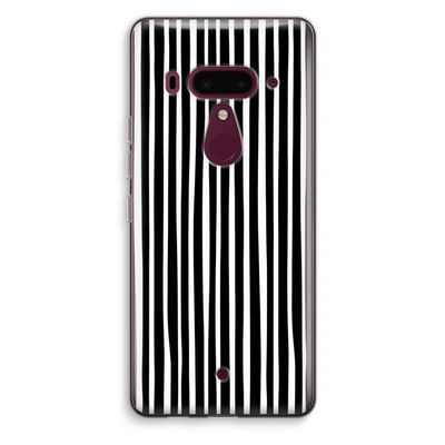 Stripes: HTC U12+ Transparant Hoesje