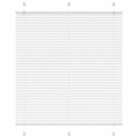 VidaXL Plissé rolgordijn 115x100cm stofbreedte 114,4cm polyester wit