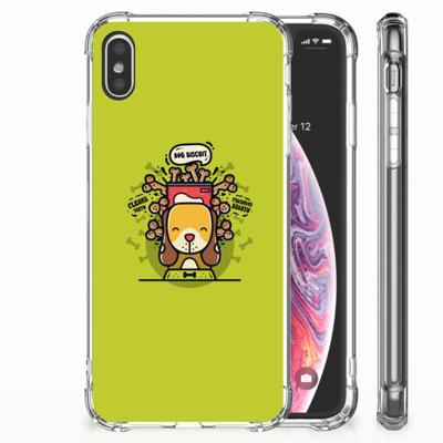 Apple iPhone Xs Max Stevig | Bumper Hoesje | Doggy Biscuit
