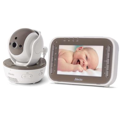 Alecto DVM200MBE - Babyfoon met camera en 4.3" kleurenscherm, Wit/Bruin