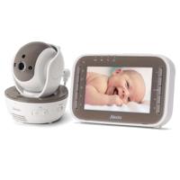 Alecto DVM200MBE - Babyfoon met camera en 4.3" kleurenscherm, Wit/Bruin