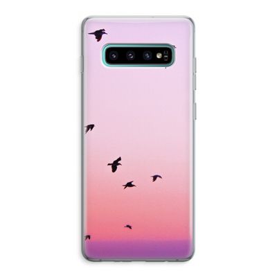 Fly away: Samsung Galaxy S10 Plus Transparant Hoesje