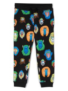 Stella McCartney Kids pantalon de jogging à imprimé animalier - Noir