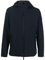 Woolrich veste zippée à patch logo - Bleu