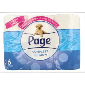 Page Toiletpapier compleet schoon (6 st)