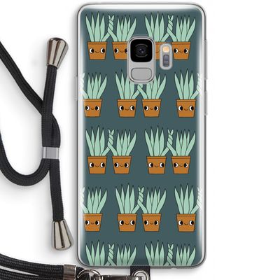 Sansevieria: Samsung Galaxy S9 Transparant Hoesje met koord