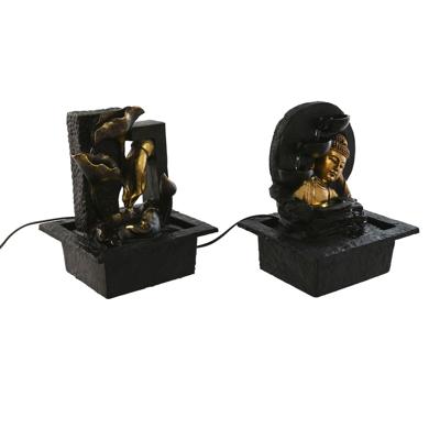 Tuinfontein Home ESPRIT Hars Boeddha Orientaals 21 x 19 x 27 cm (2 Stuks)