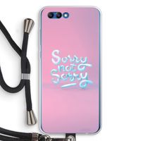 Sorry not sorry: Honor 10 Transparant Hoesje met koord