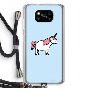 Eenhoorn: Xiaomi Poco X3 Pro Transparant Hoesje met koord