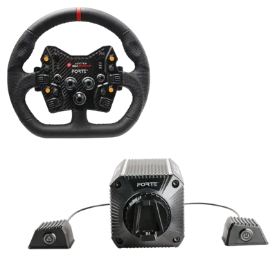 Asetek SimSports Forte (18nm) Direct Drive Wheel Base + Forte GT Wheel Bundle
