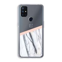 A touch of peach: OnePlus Nord N10 5G Transparant Hoesje