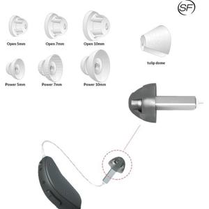 GN Resound - Beltone - Domes - Tips - Hoortoestel - SF Dome Open Medium - 10 stuks - Luidspreker - Thin tube