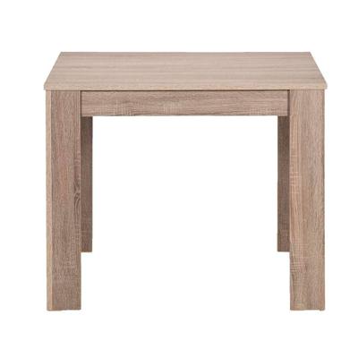 Leen Bakker - Eetkamertafel Sepp - Donker Eiken - 75x80x80 Cm - Spaanplaat - Bruin